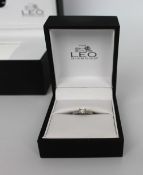 Leo Diamond Platinum Ring