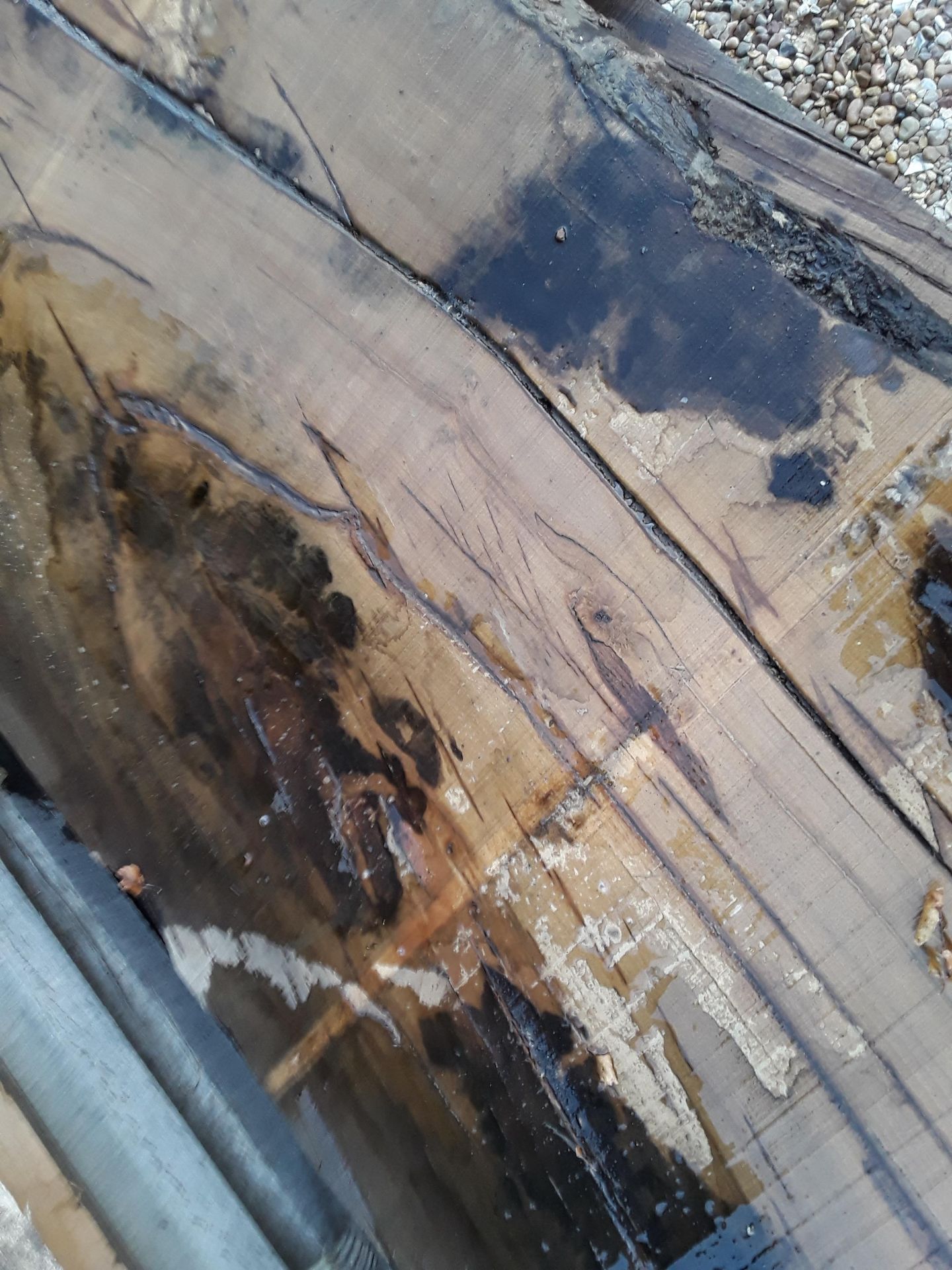 Hardwood Air Dried Sawn English Chestnut Waney Edge/ Live Edge Slab/ Table Top - Image 4 of 7