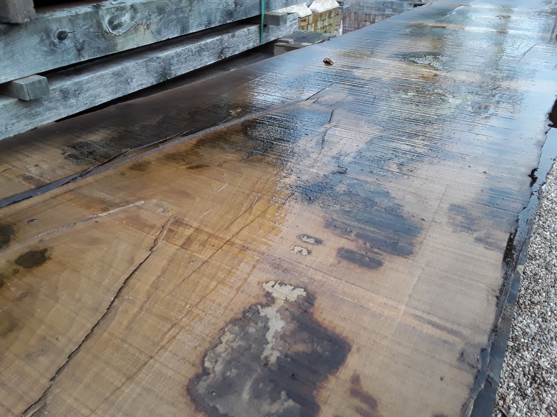 Hardwood Air Dried Sawn English Chestnut Waney Edge/ Live Edge Slab/ Table Top - Image 2 of 9