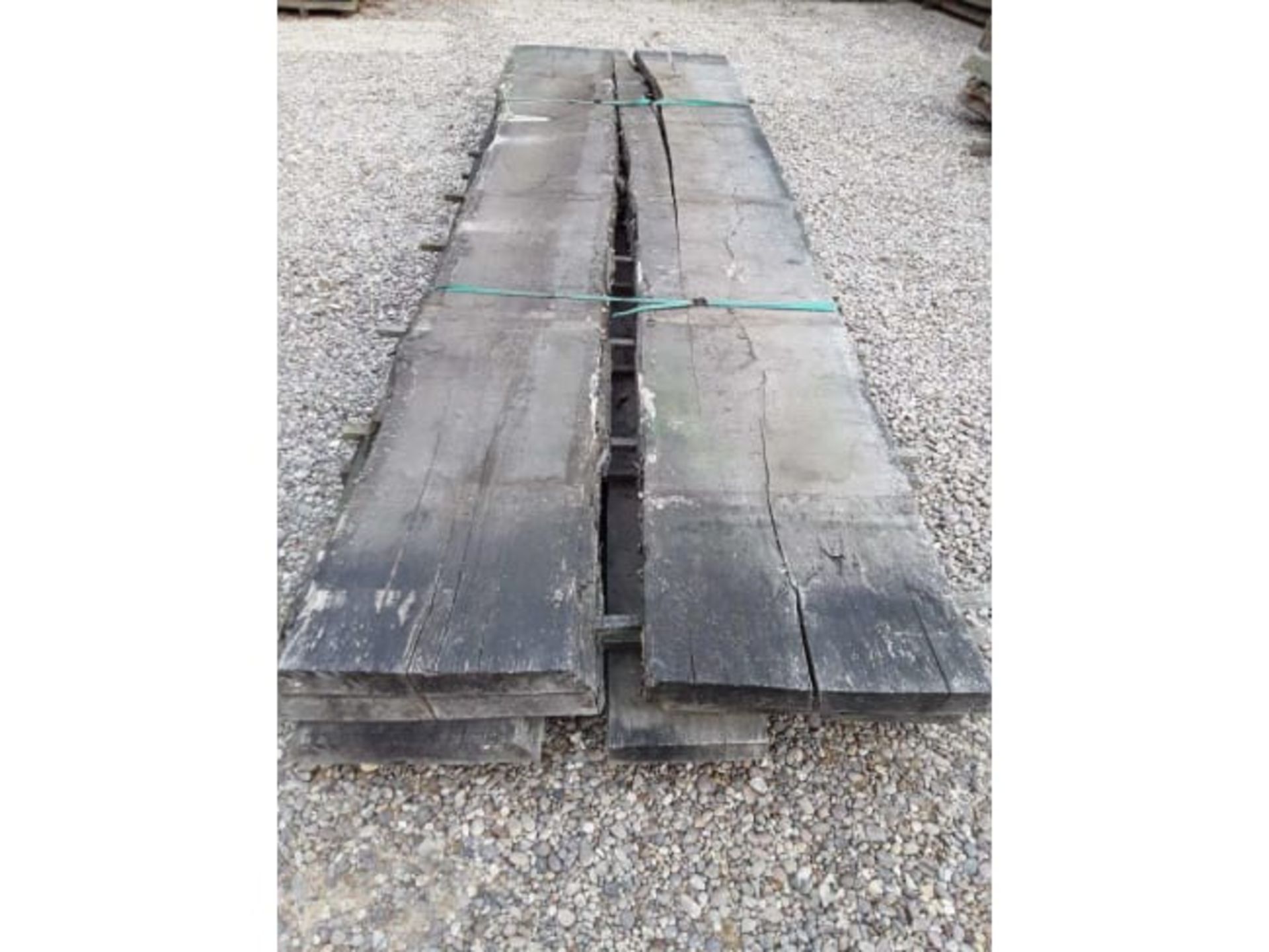 7 x Hardwood Timber Air Dried Sawn Waney Edge / Live Edge English Oak Slabs / Table Tops - Image 8 of 8