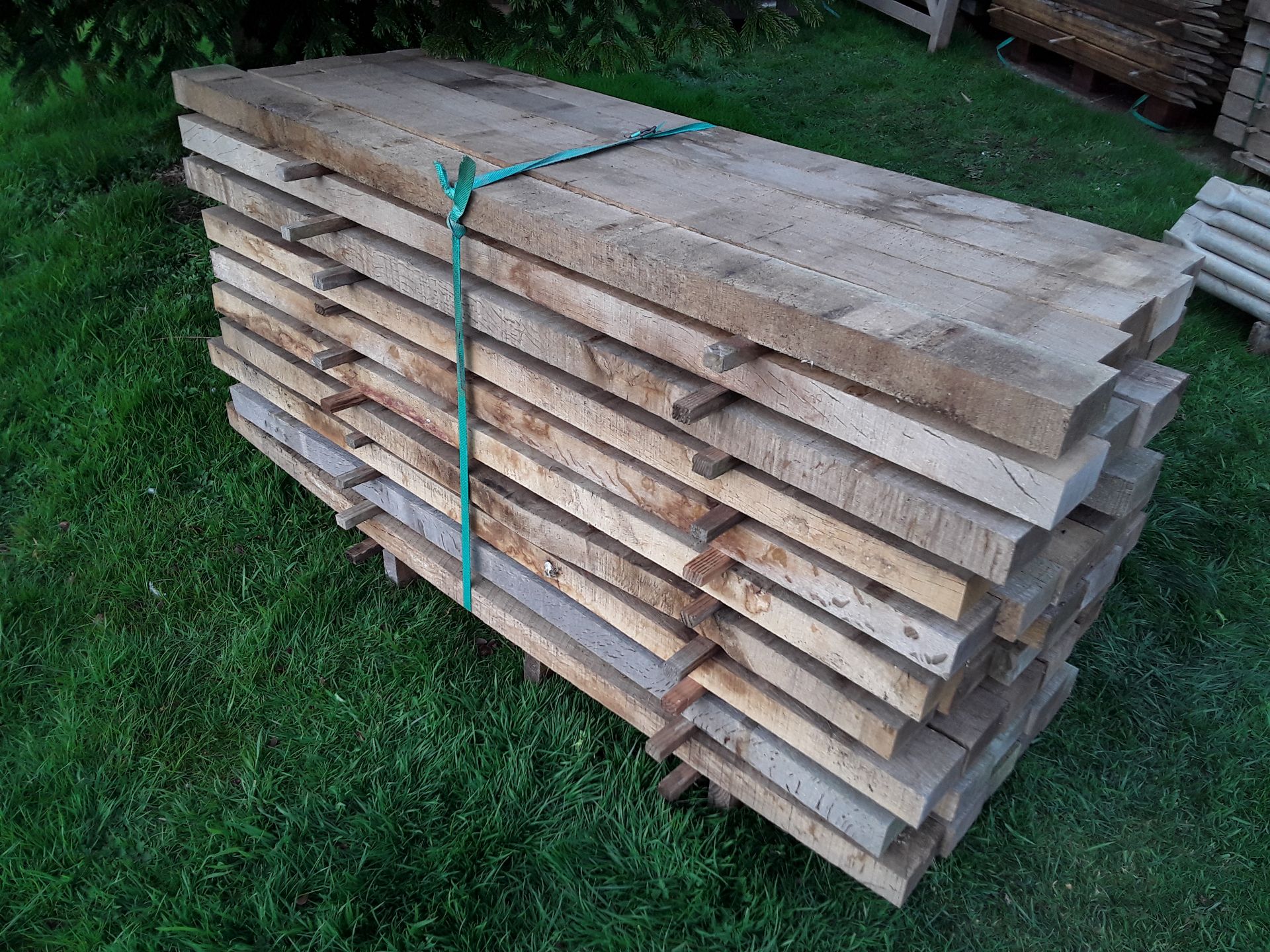 50 x Hardwood Air Dried Sawn English Oak Posts - Image 7 of 7