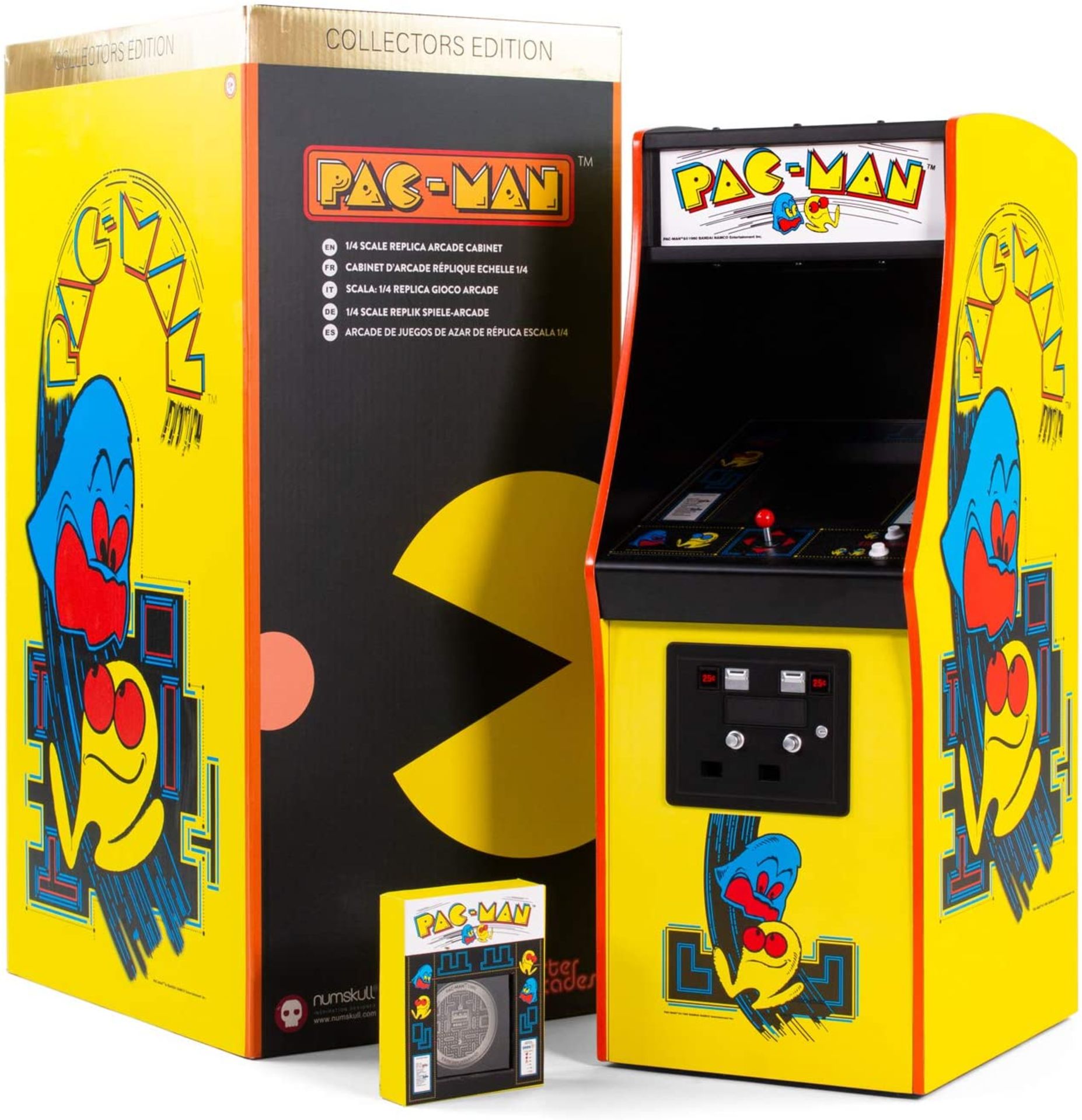 (R8) RRP £199. Numshull Quarter Arcades Pac-Man Replica Arcade Cabinet. (Unit Has Return To Manufac - Image 3 of 16