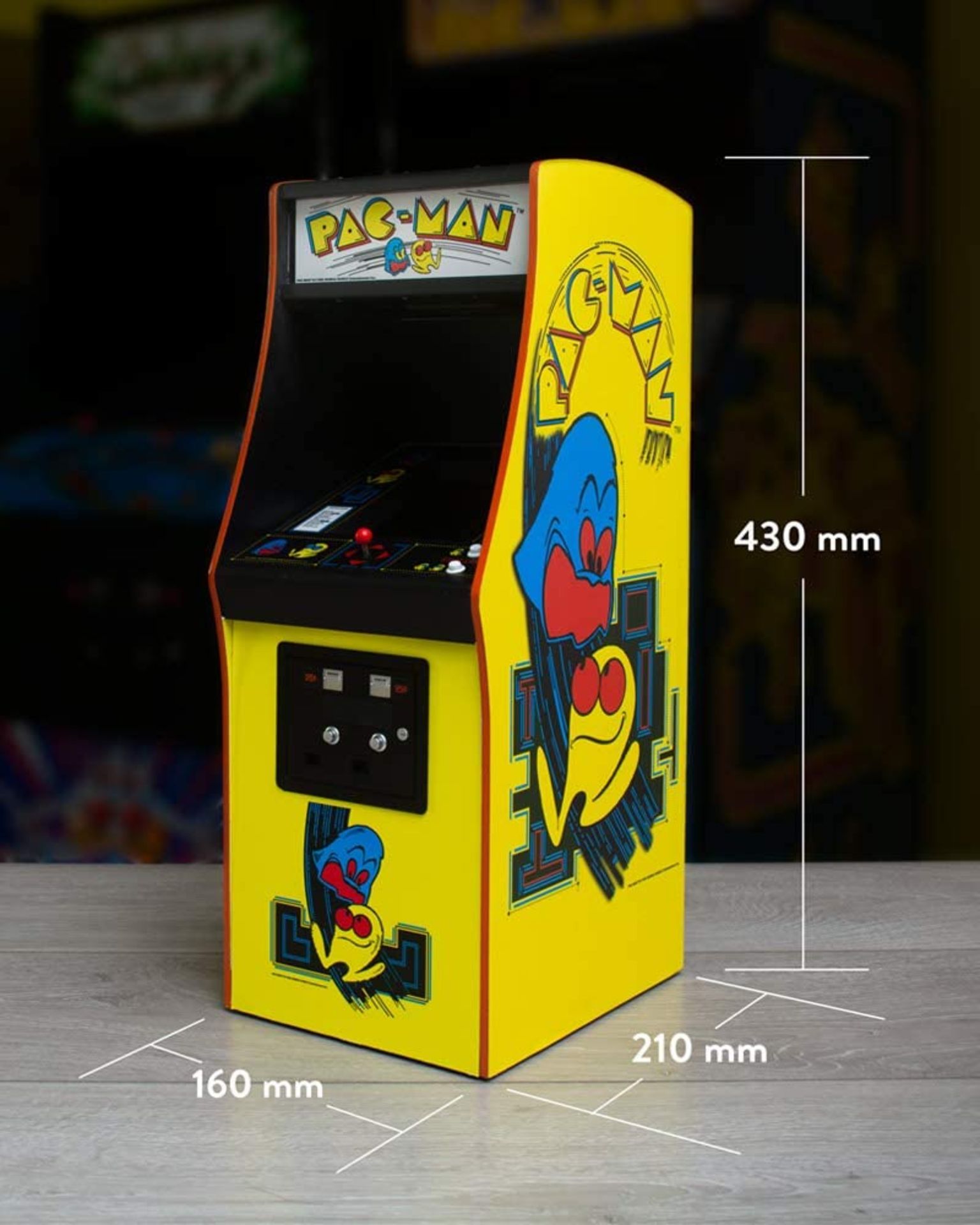 (R8) RRP £199. Numshull Quarter Arcades Pac-Man Replica Arcade Cabinet. (Unit Has Return To Manufac - Image 5 of 16