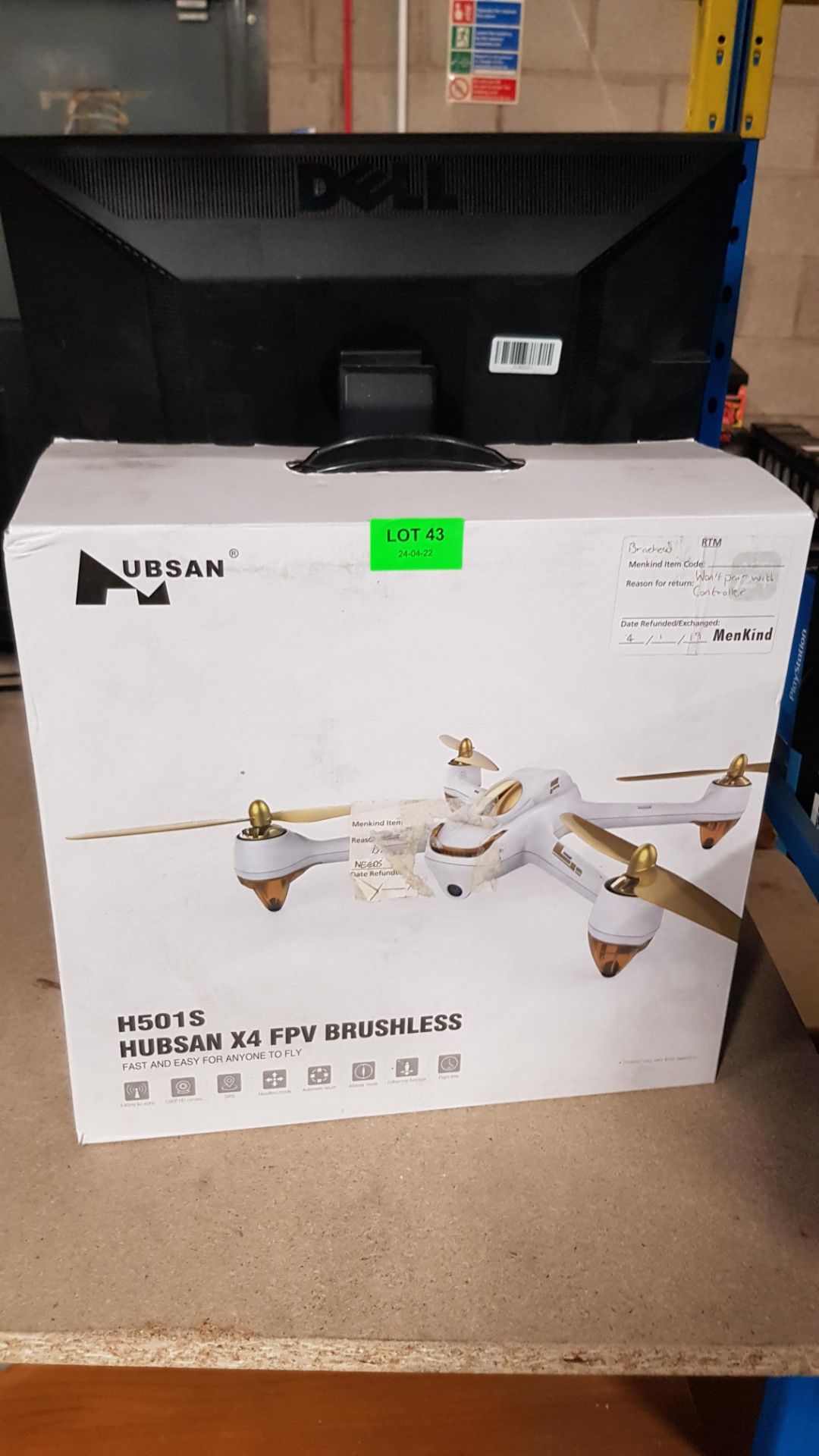 (8B) RRP £250. Hubsan H501S X4 FPV Brushless Drone. (8C) RRP £99.99. (Unit Has Return To Manufactur - Image 5 of 9