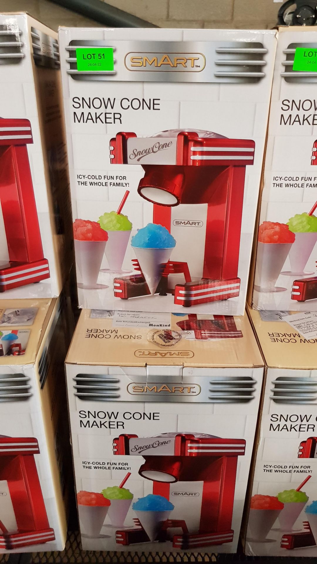 (R8) Lot RRP £177. 3x SMART Snow Cone Maker RRP £59 Each. (Units Have Return To Manufacturer Sticke - Image 3 of 3
