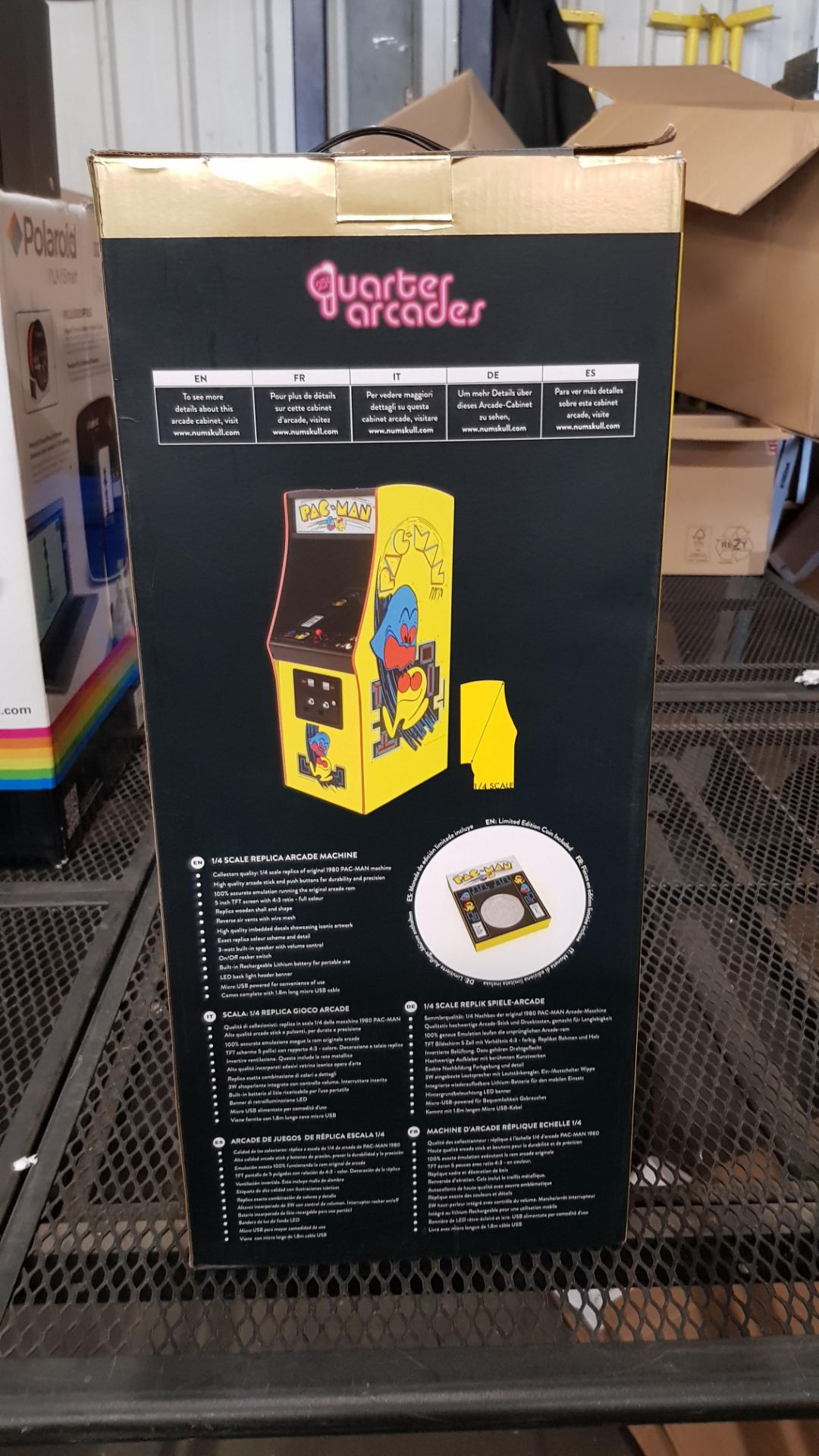 (R8) RRP £199. Numshull Quarter Arcades Pac-Man Replica Arcade Cabinet. (Unit Has Return To Manufac - Image 7 of 16