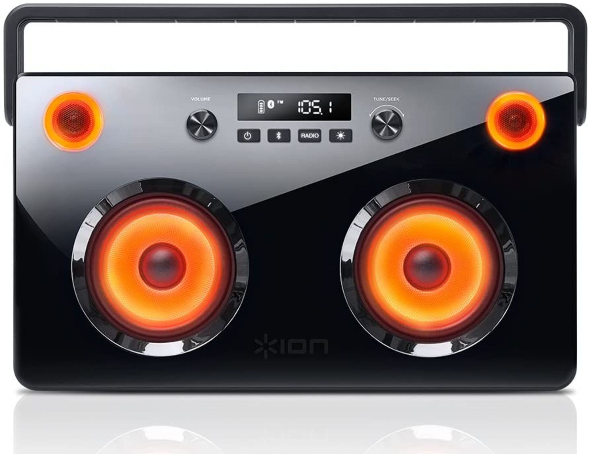 (R8) RRP £149.99. ION Spectraboom Stereo Wireless Boombox With Lighted Speakers. (Unit Has Return - Image 2 of 4
