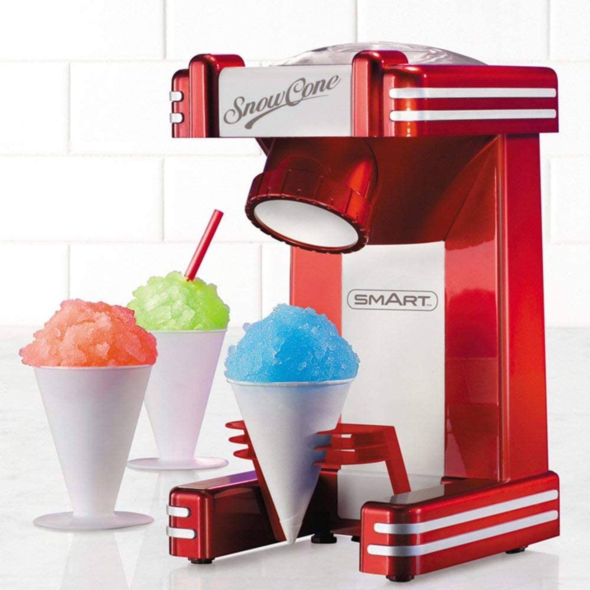(R8) Lot RRP £177. 3x SMART Snow Cone Maker RRP £59 Each. (Units Have Return To Manufacturer Sticke