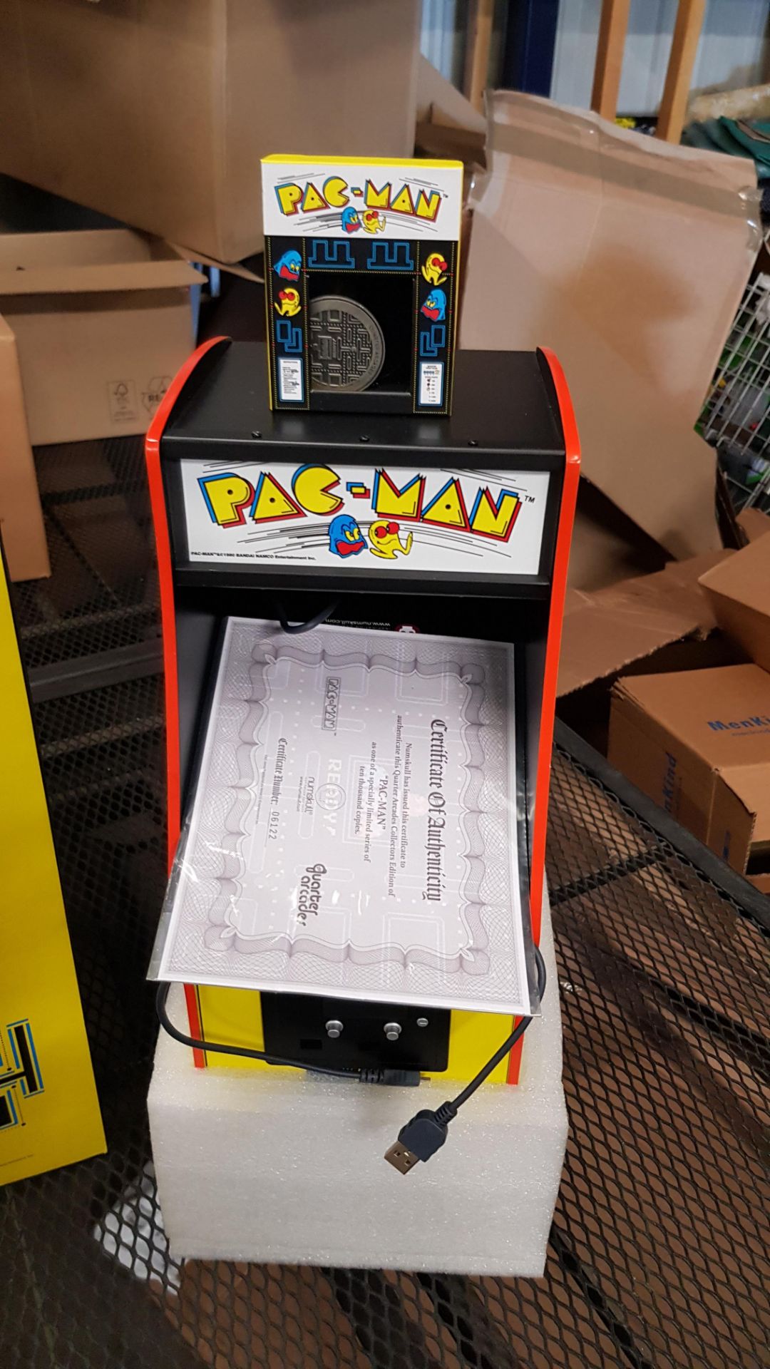 (R8) RRP £199. Numshull Quarter Arcades Pac-Man Replica Arcade Cabinet. (Unit Has Return To Manufac - Image 9 of 16