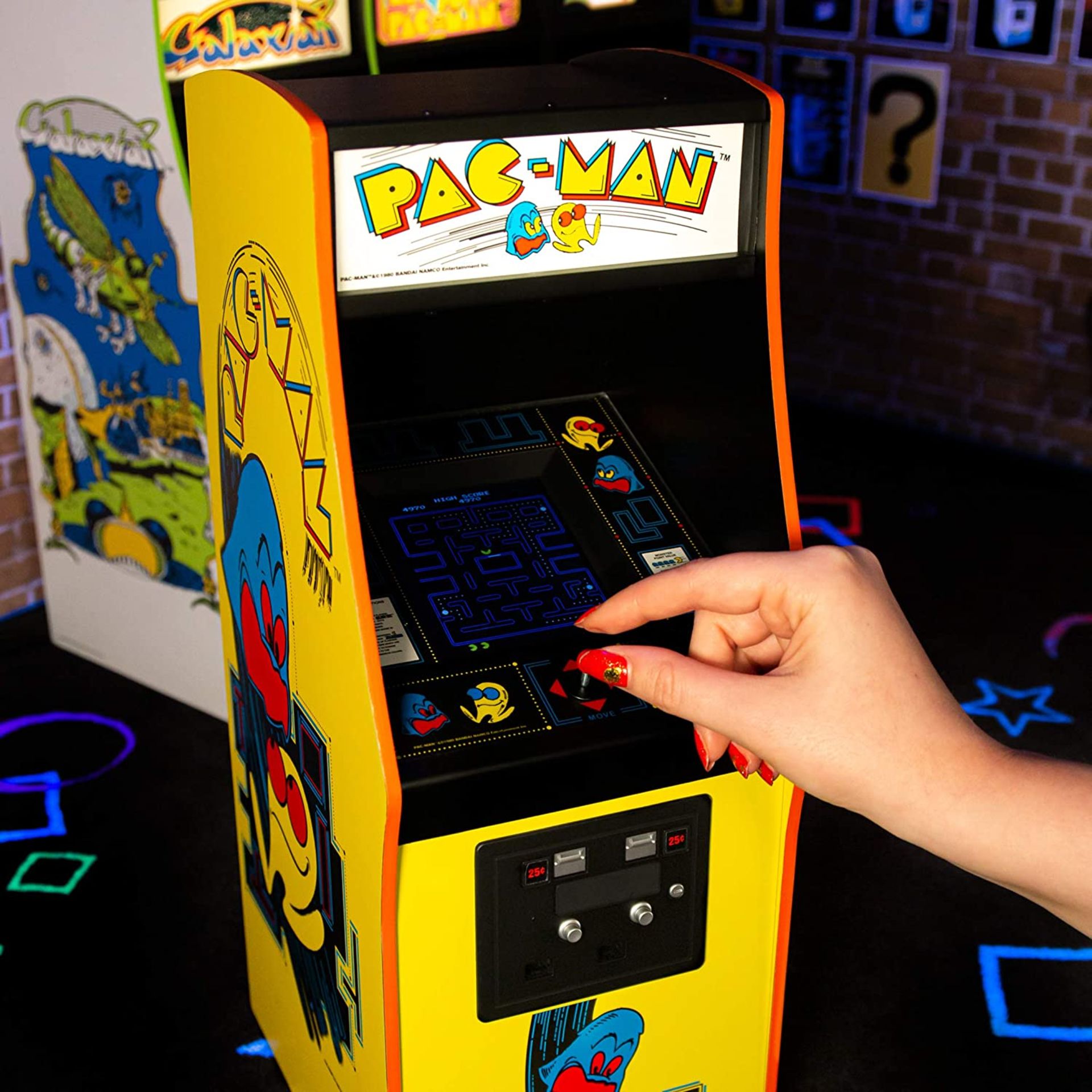 (R8) RRP £199. Numshull Quarter Arcades Pac-Man Replica Arcade Cabinet. (Unit Has Return To Manufac - Image 4 of 16