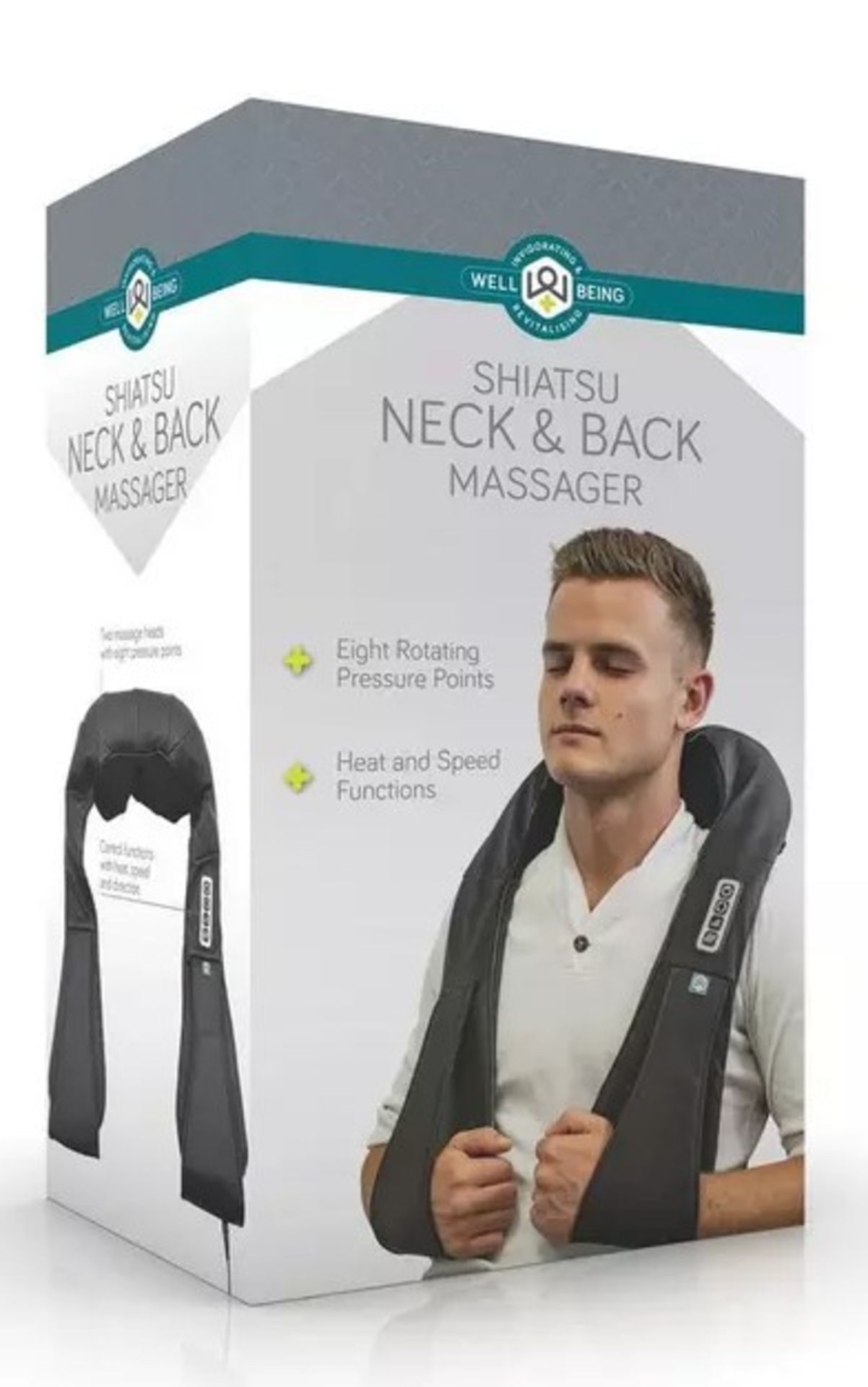 (7F) Lot RRP £225. 5x Well Being Shiatsu Neck & Back Massager RRP £45 Each. (Units Have Return To M