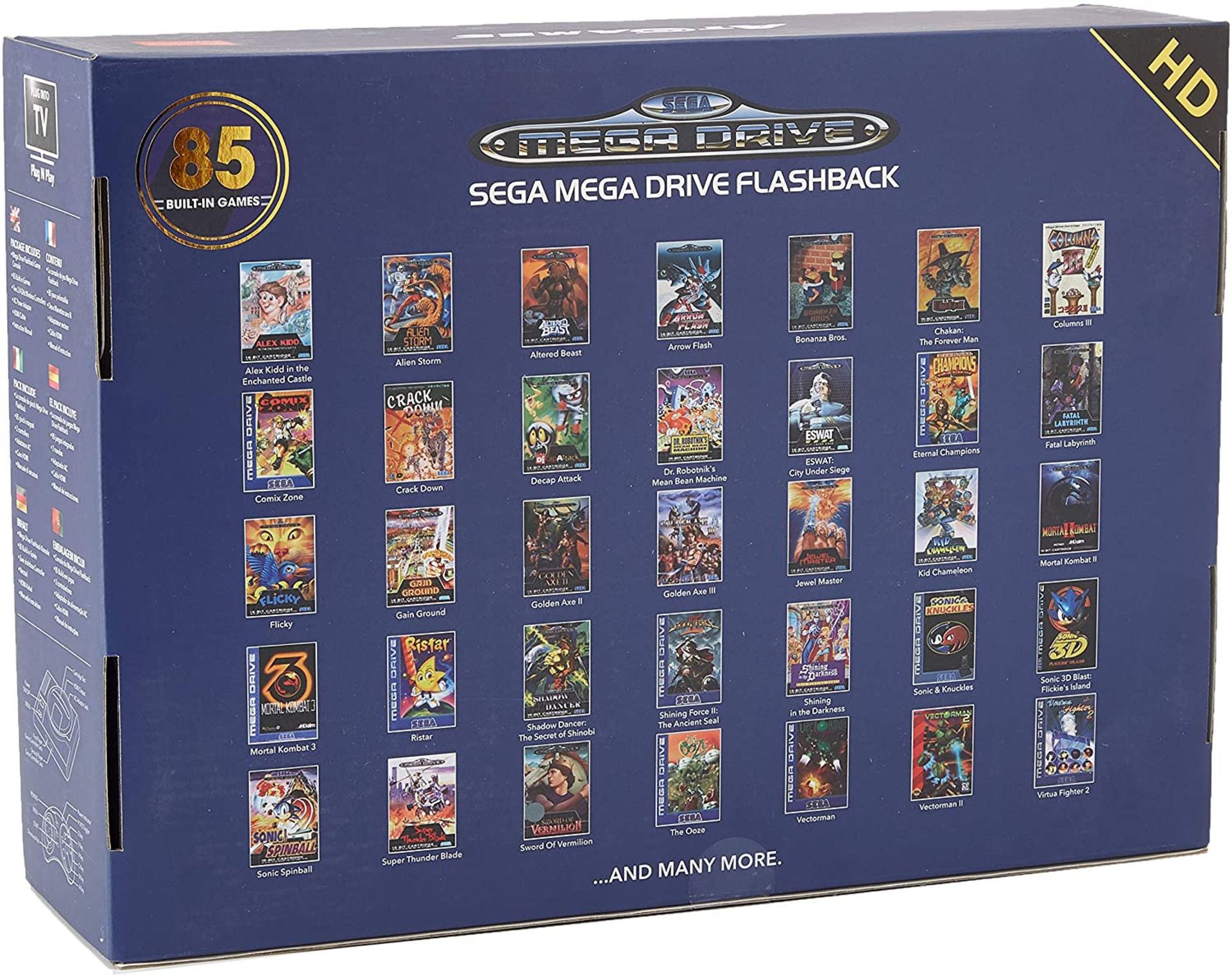 (R8) 3x Items. 1x Sega Mega Drive Flashback Retro Gaming Console (85 Built In Games). 2x Paladone S - Image 2 of 10