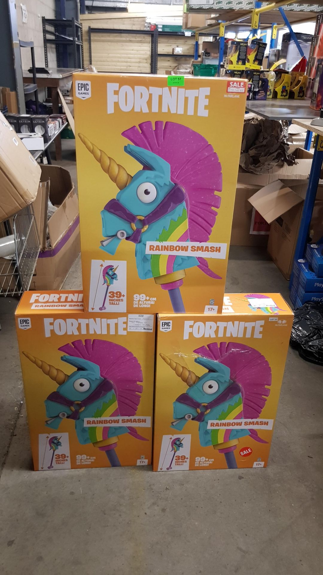 (R8) Lot RRP £207.97. 3x Epic Games Fortnite Rainbow Smash RRP £69.99 Each. (Units Have Return To M - Image 4 of 4