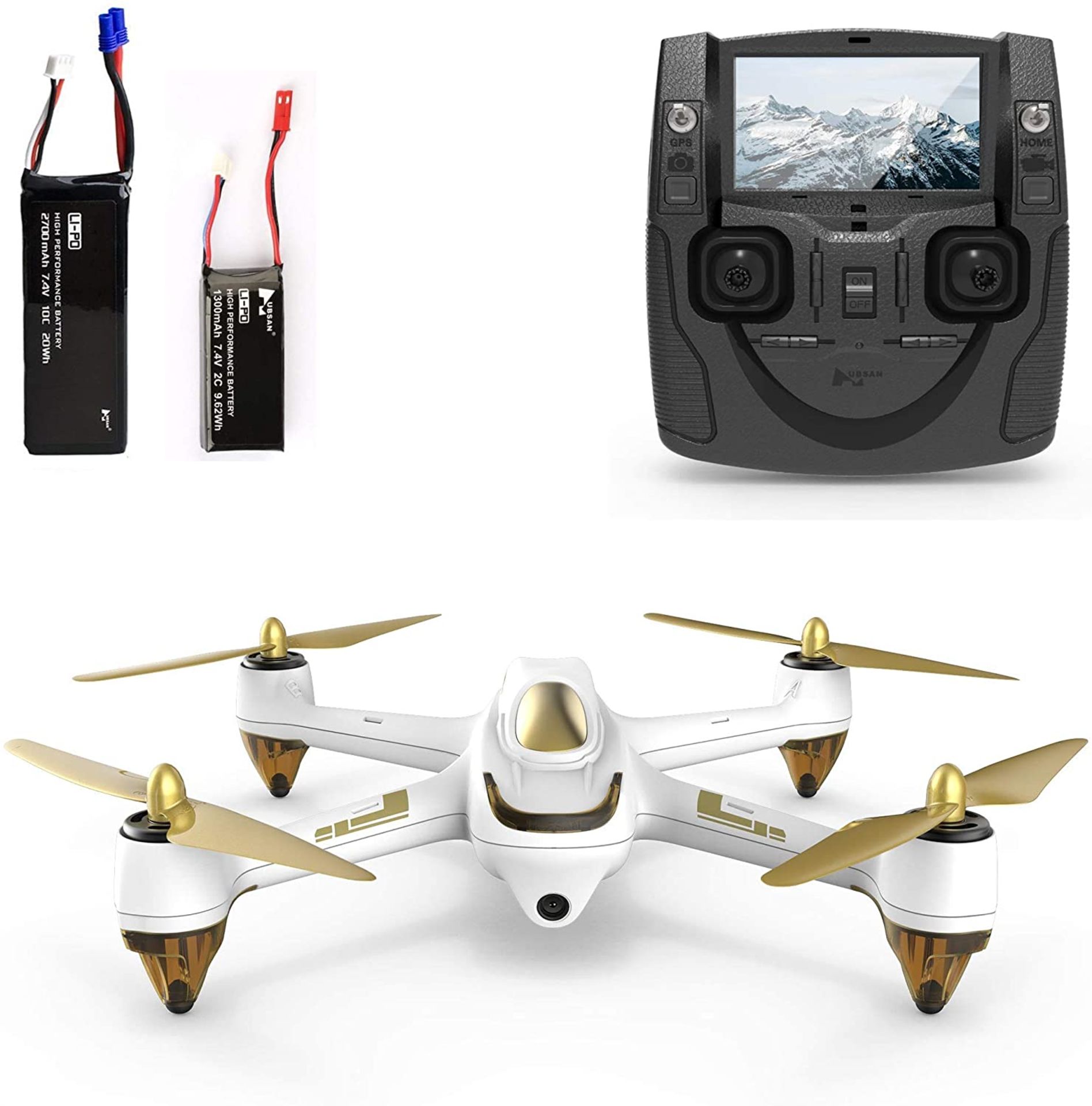(8B) RRP £250. Hubsan H501S X4 FPV Brushless Drone. (8C) RRP £99.99. (Unit Has Return To Manufactur
