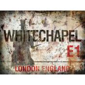 Whitechapel Jack The Ripper Retro Iconic London Street Metal Art