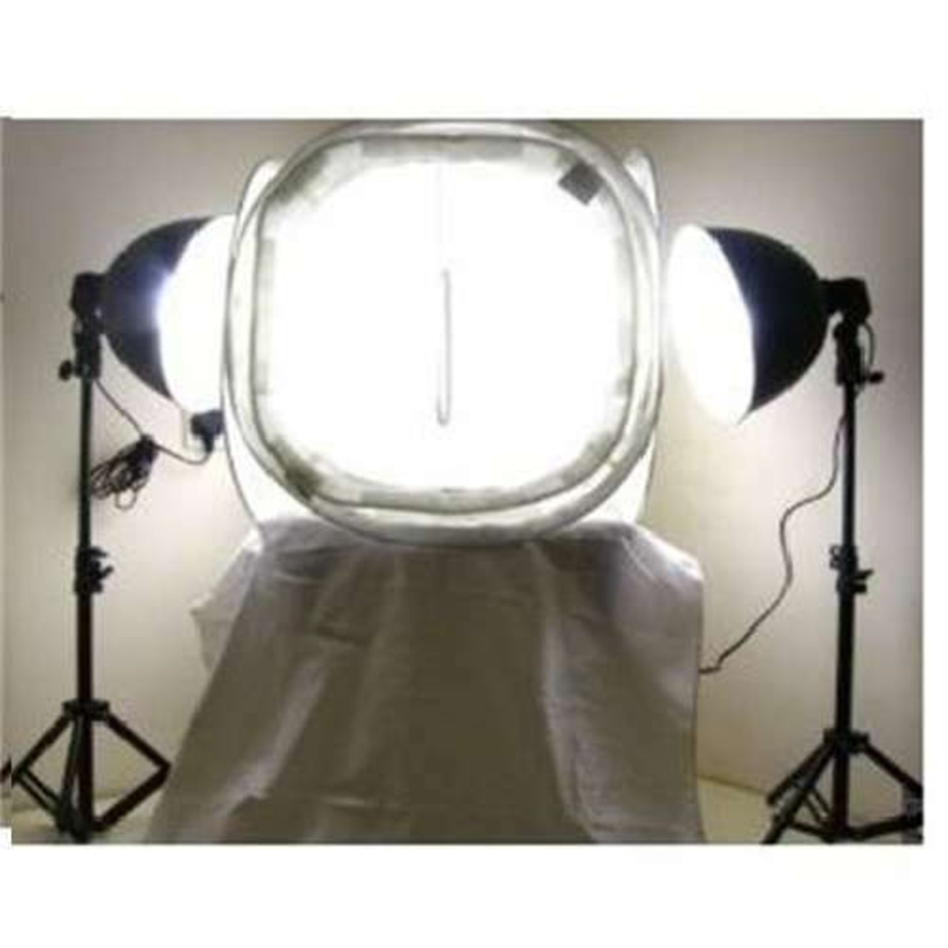 Pair of Photography Studio Continuous Lighting Kit with 80cm Light Tent