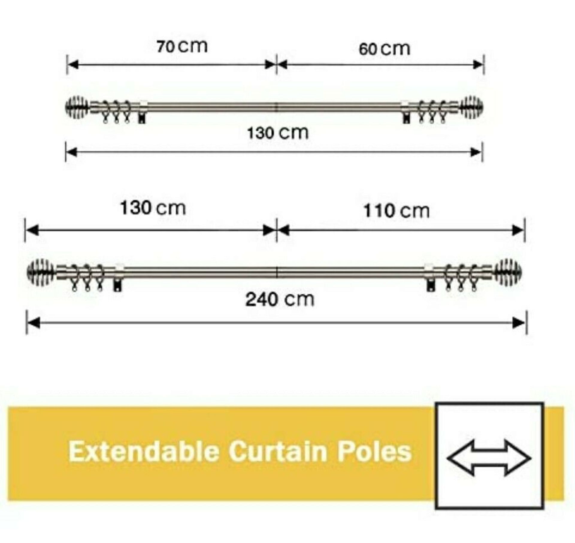 200 Brand New Quality Curtain Poles RRP £5798.00 - Image 8 of 9