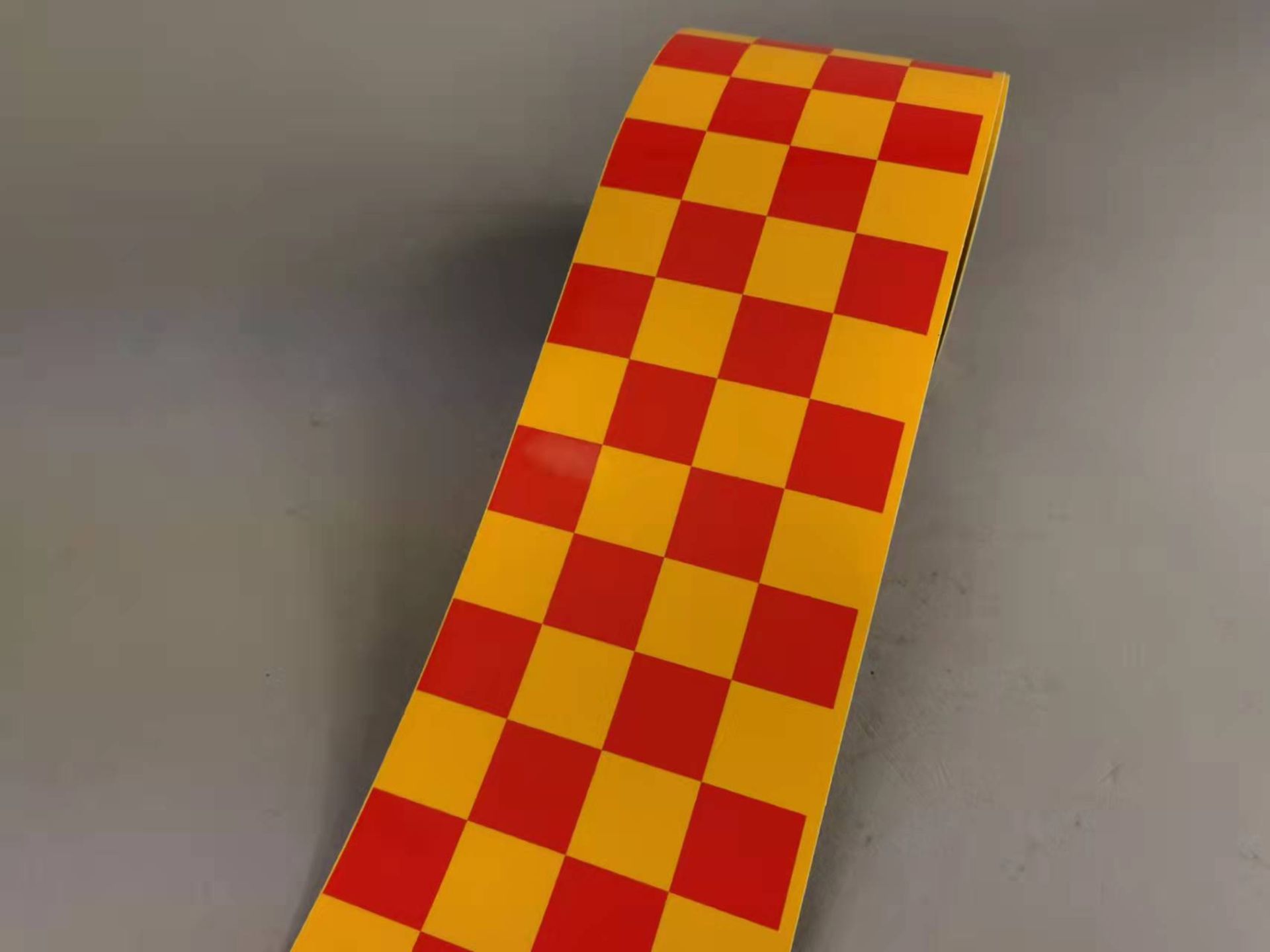 New Red/Yellow Reflective Chequered Tape 100mm*45m Roll - Image 2 of 2