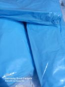 50 Blue plastic apron gowns
