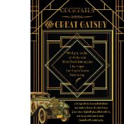 The Great Gatsby Art Deco Cocktail Reproduction Metal Sign.