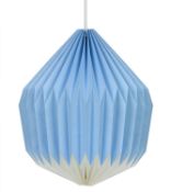 Wild Wood Paper Light Shade Cornflower blue Brand New