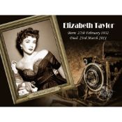 Elizabeth Taylor Golden Age Of Hollywood Metal Art