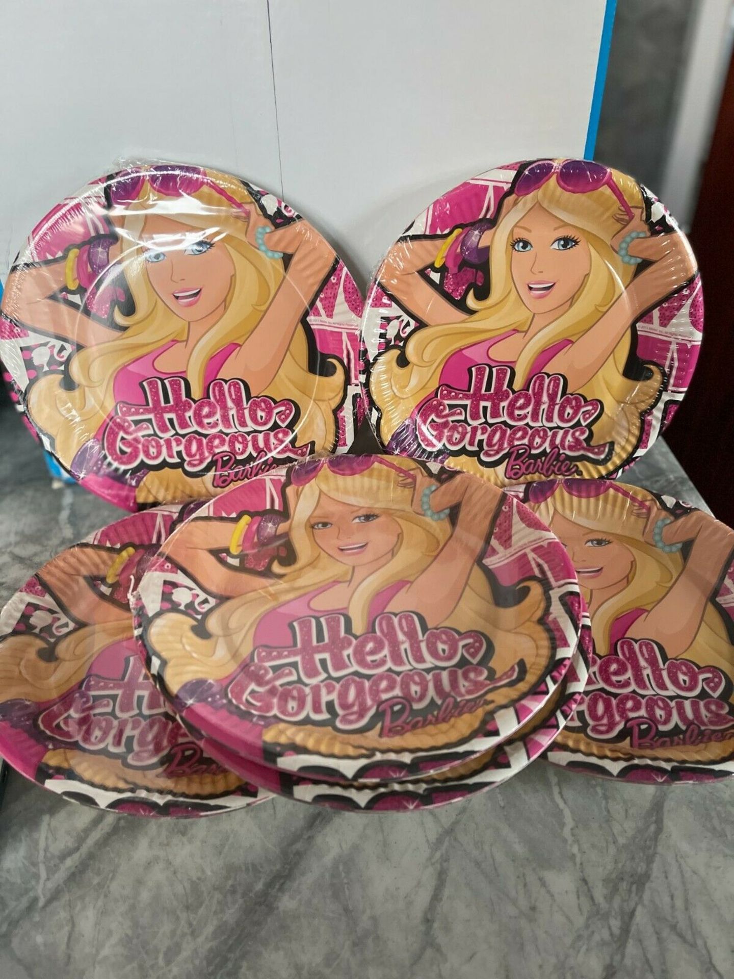 Barbie Hello Gorgeous Paper plates Job lot x 6 New