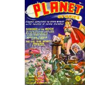 Planet Stories Classic 50's Sci-Fi Comic Cover Reproduction Metal Art.