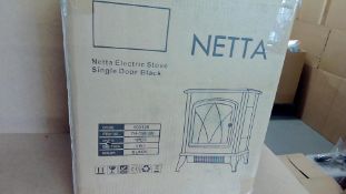 Netta electric stove single door black