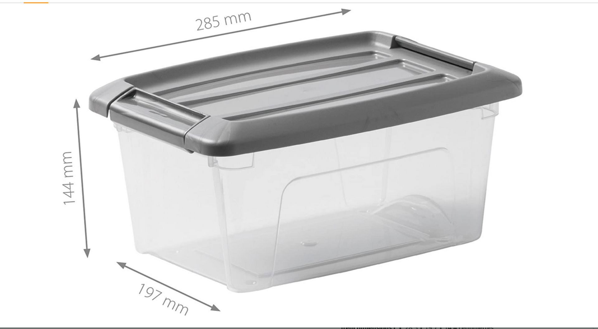 1 Pallet - 120 Packs of 3 x 5Lt Transparent Storage Boxes - Silver Lid - Ref No 1 - Image 3 of 3