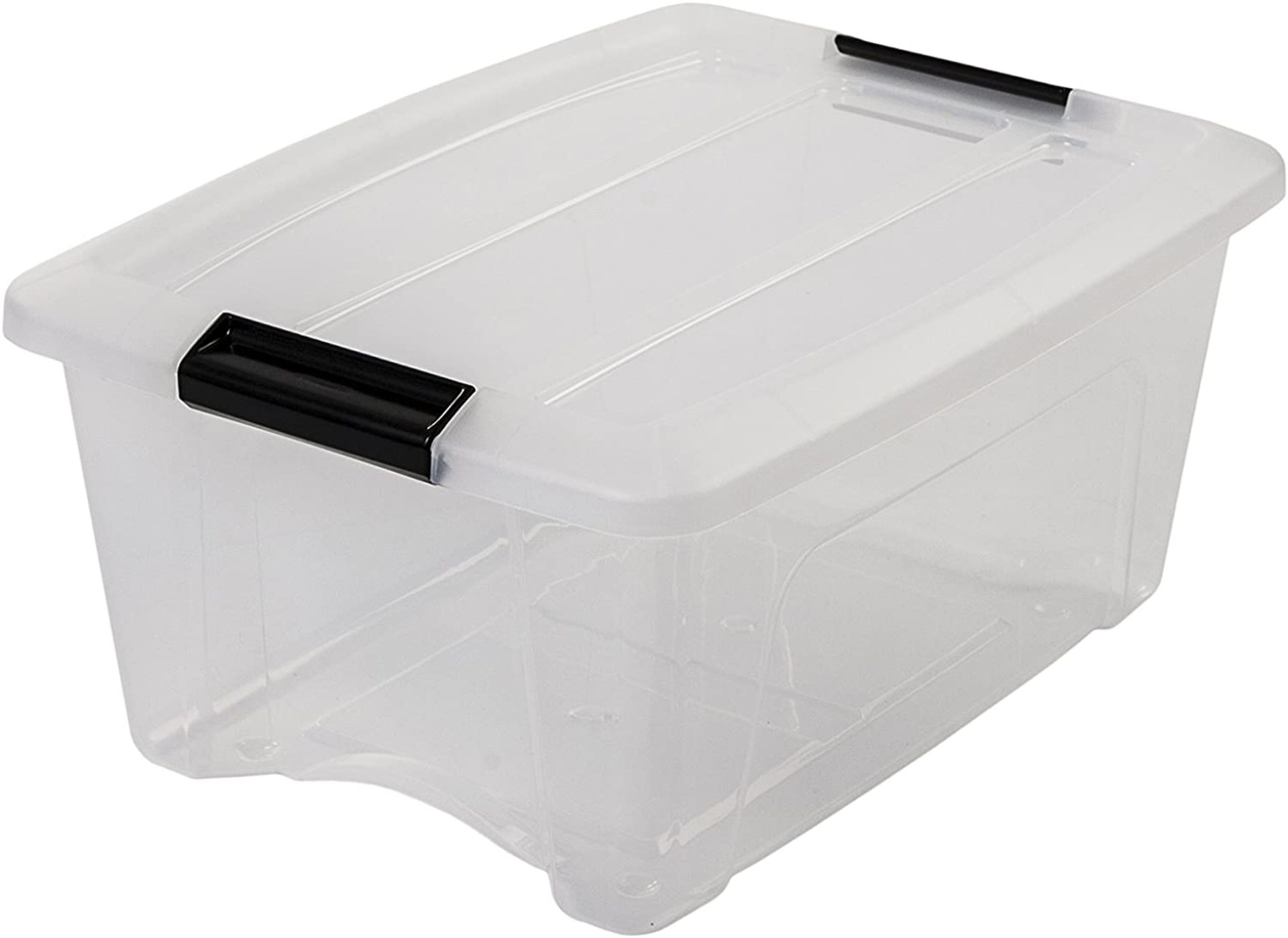 1 Pallet - 48 Packs of 3 x 15Lt Transparent Storage Box - Clear Lid - Ref No 10 - Image 4 of 6