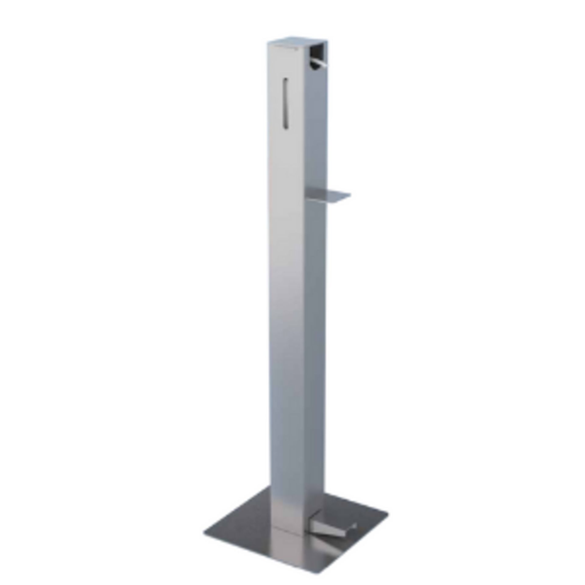 Presols Free Standing Sanitisation Station | Foot Pedal Dispenser | touch Free | Stainless Steel