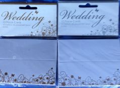 7 Brand New Packs of Wedding Tables Sitting Places Place Cards