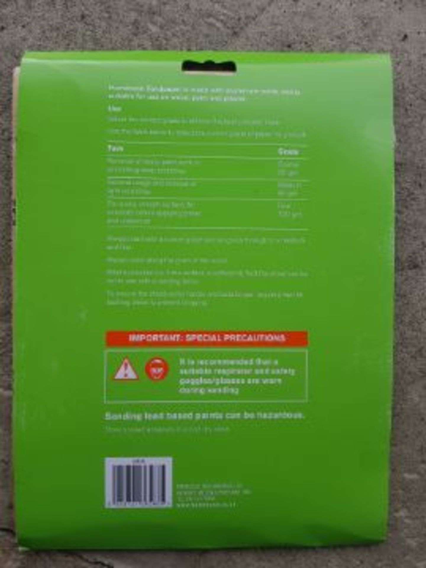 60 x Packs Homebase Sandpaper (12 x sheets per pack) - Image 2 of 2