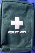 6 Brand New Green First Aid Pouch, Pouch Only No Content.