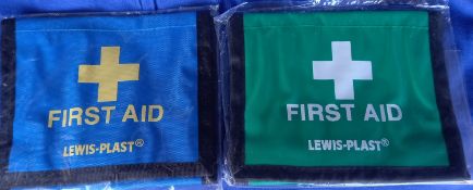 12 Brand New Blue and Green First Aid Empty Wallet