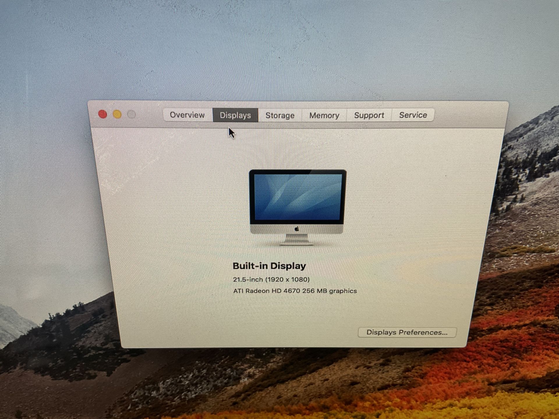 Apple iMac 21.5"""" OS x High Sierra Intel Core I3 4Gb Memory 500Gb Hard Drive Radeon 4670 office - Image 4 of 5
