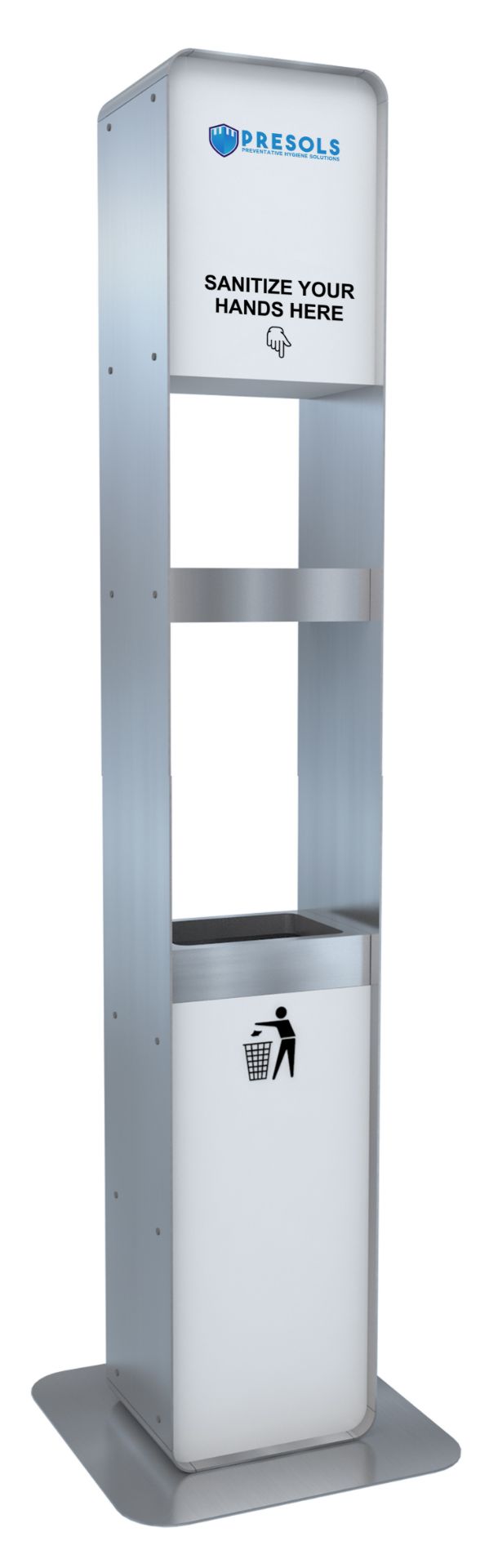 Presols Free Standing Sanitisation Station | Sensor Based Automatic Dispenser | Stainless Steel - Image 4 of 6