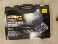 Siegen 35 Piece Wall Drive Socket Set