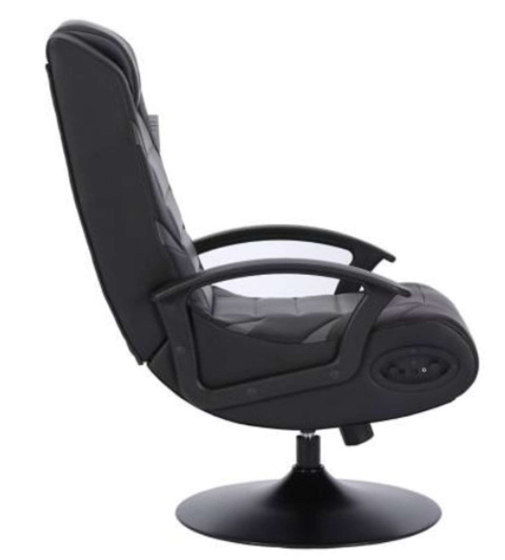 RRP £139. Brazen Fusion Bluetooth Surround Sound Gaming Chair (Black / Grey). Truly Immersive Gamin - Image 2 of 4