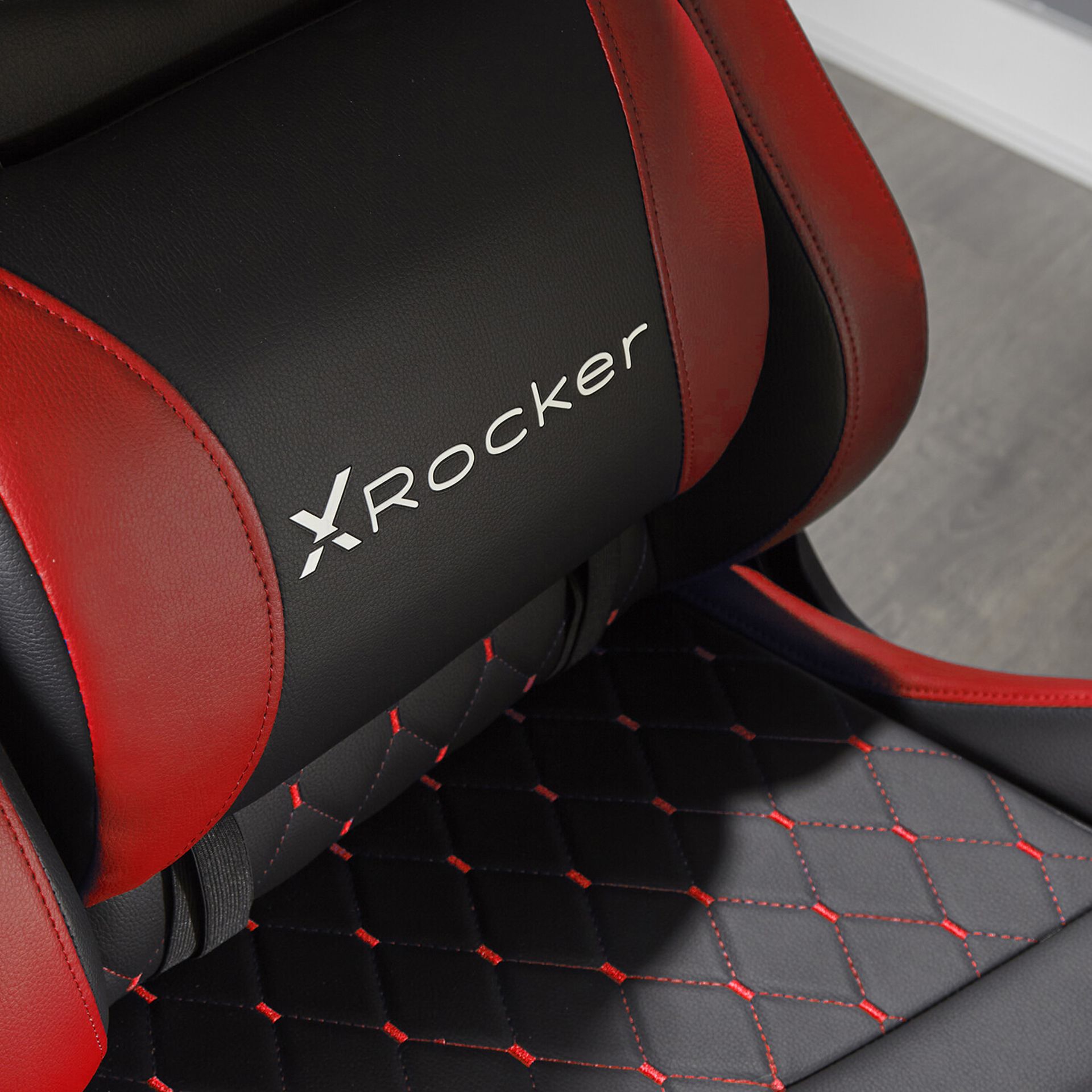 RRP £199.99. X-Rocker Merlin PC Gaming Chair (Red). For The Ultimate Home Racing Experience, The X - Image 4 of 5