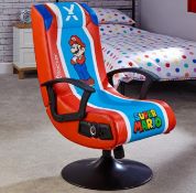 RRP £159.99. X Rocker Super Mario 2.1 Audio Pedestal Gaming Chair. Game In Style With This X Rocker
