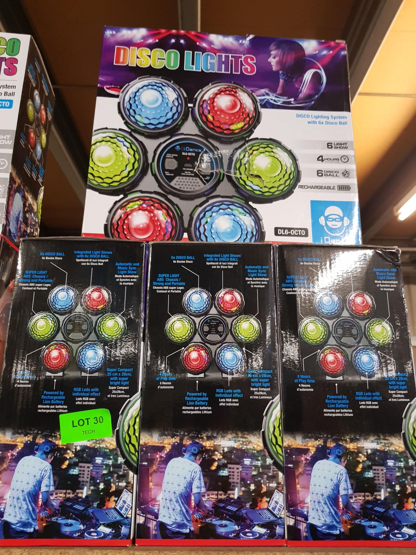 (8B) Lot RRP £150. 6x iDance Disco Lights DL6-OCTO RRP £25 Each. (Units Have Return To Manufacturer - Image 5 of 5