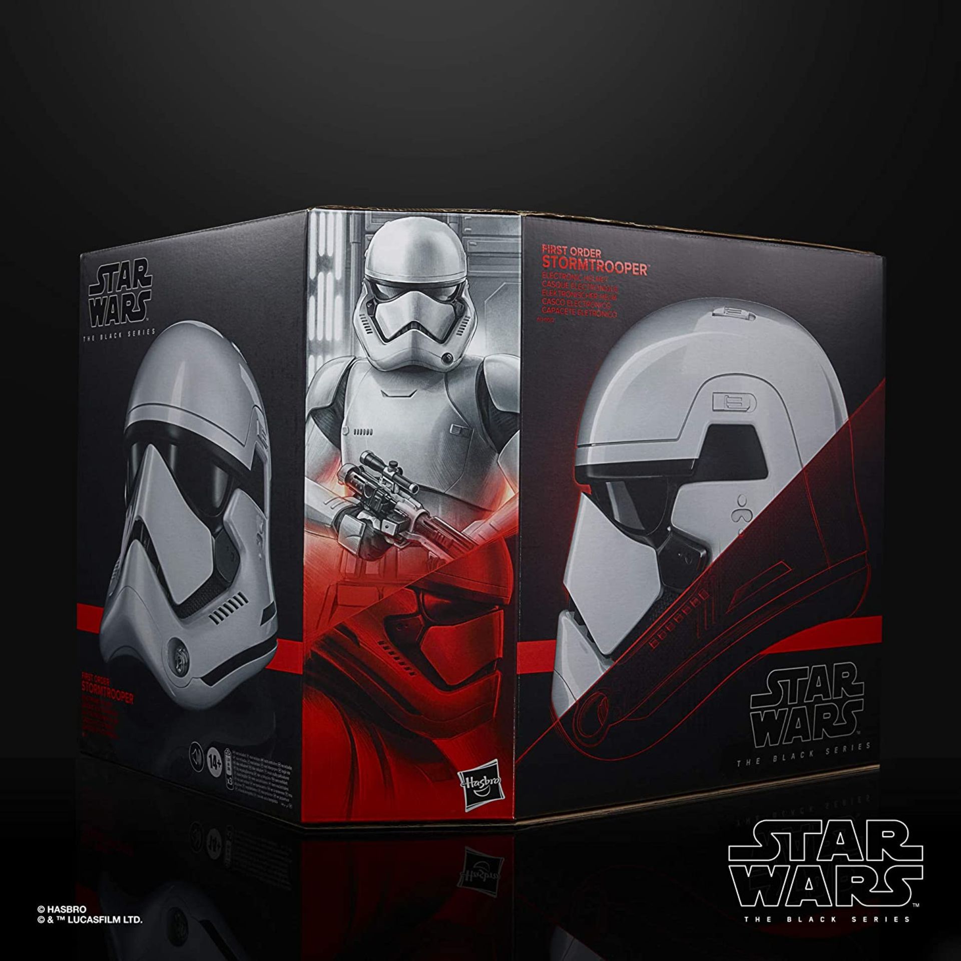 (R8) RRP £107.99. Star Wars The Black Series First Order Stormtrooper Premium Electronic Helmet. (U - Image 4 of 7