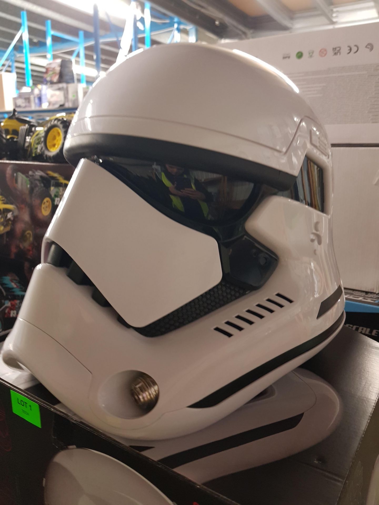 (R8) RRP £107.99. Star Wars The Black Series First Order Stormtrooper Premium Electronic Helmet. (U - Image 7 of 7