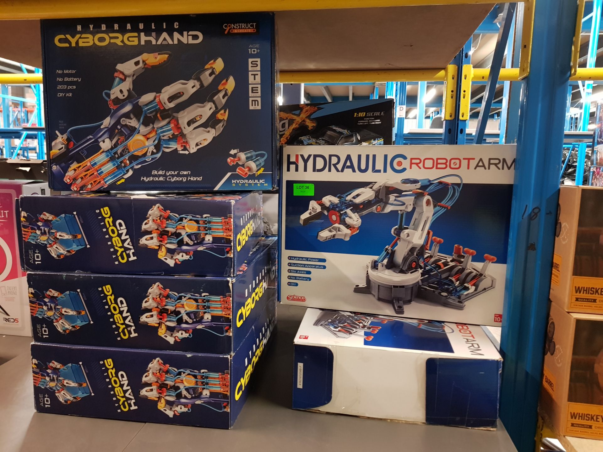 (8G) Lot RRP £184. 6x Items. 4x Construct & Create Hydraulic Cyborg Hand RRP £30 Each. 2x Science - Image 6 of 8