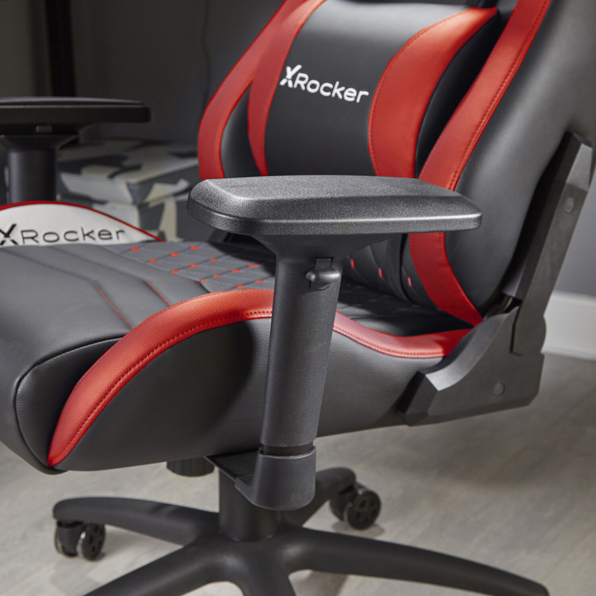 RRP £199.99. X-Rocker Merlin PC Gaming Chair (Red). For The Ultimate Home Racing Experience, The X - Image 3 of 5