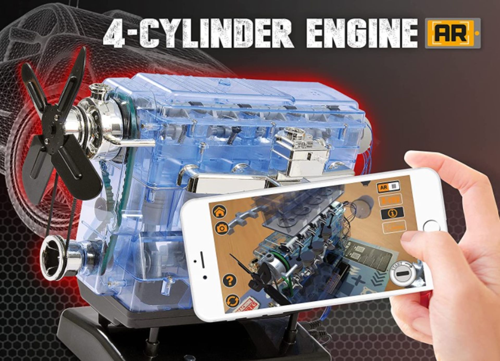 (8B) Lot RRP £80. 2x Machine Works Items. 1x 4 Cylinder Engine AR With Digital & Interactive Augmen - Image 2 of 10