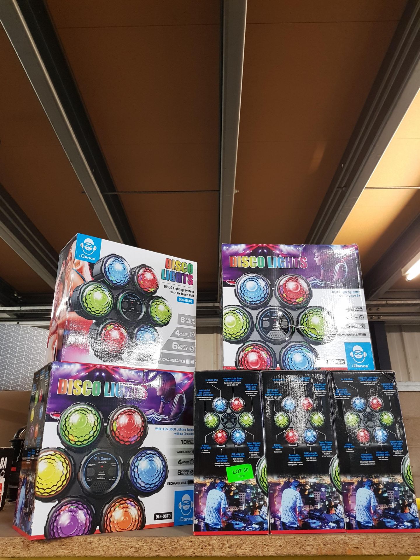 (8B) Lot RRP £150. 6x iDance Disco Lights DL6-OCTO RRP £25 Each. (Units Have Return To Manufacturer - Image 3 of 5