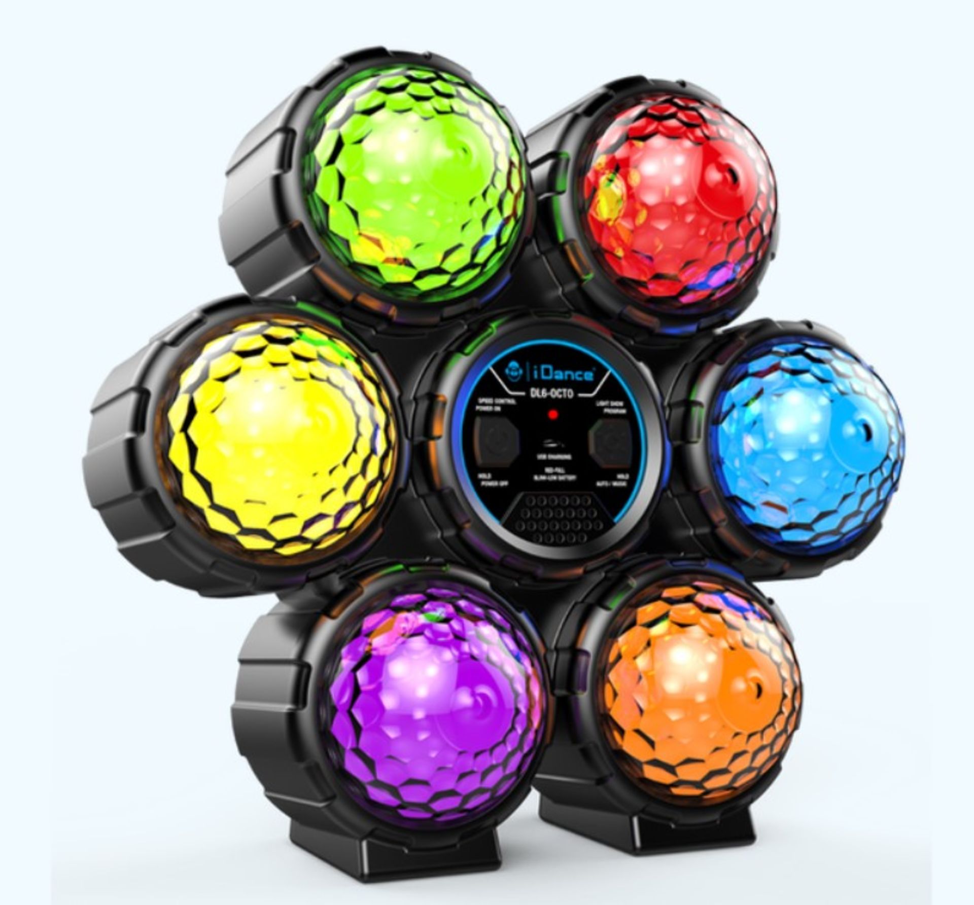 (8B) Lot RRP £150. 6x iDance Disco Lights DL6-OCTO RRP £25 Each. (Units Have Return To Manufacturer - Image 2 of 5